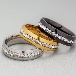 Women Men Stainless Steel wedding rings